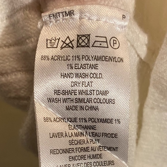 French Connection White Cozy Oversize Cowl Neck Sweater - Picture 7 of 12